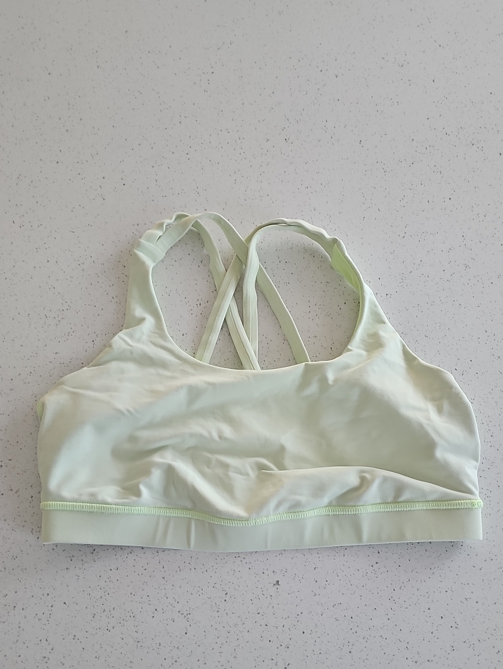 Lululemon Light Green Strappy Sports Bra
